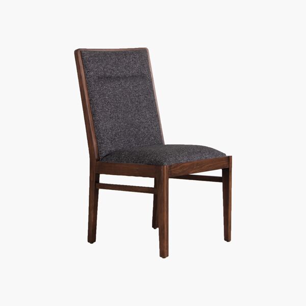 Silla Sorrento Black - Pino Sólido y Tapiz Irene