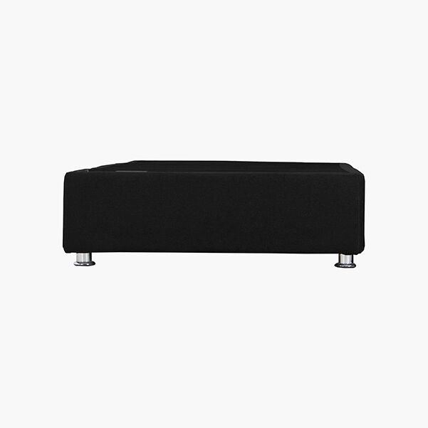 Base Individual Napoles Tapizada en Negro