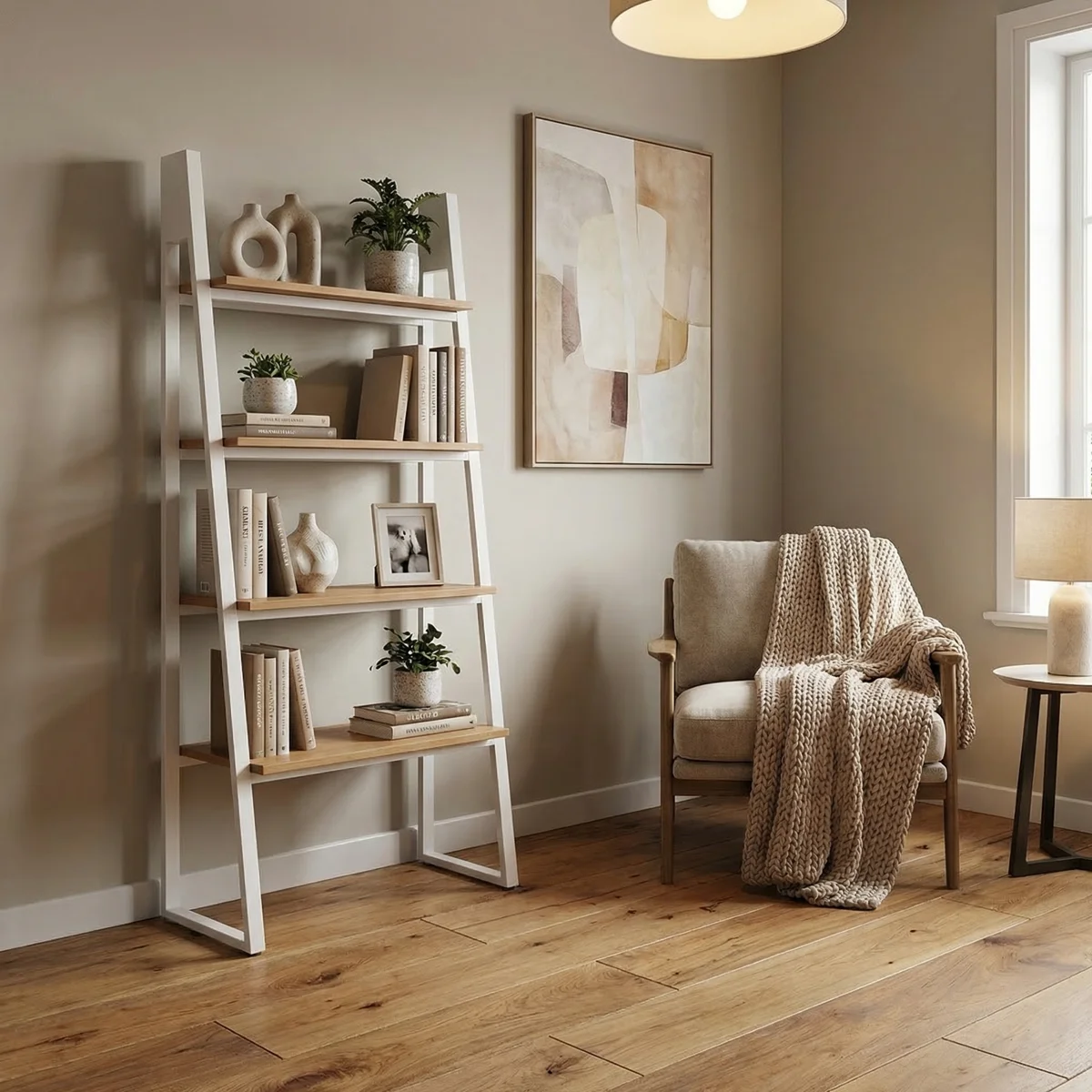 10560-Librero-Lyra-Blanco-ambientada-03 Librero Lyra Blanco - foto ambientada