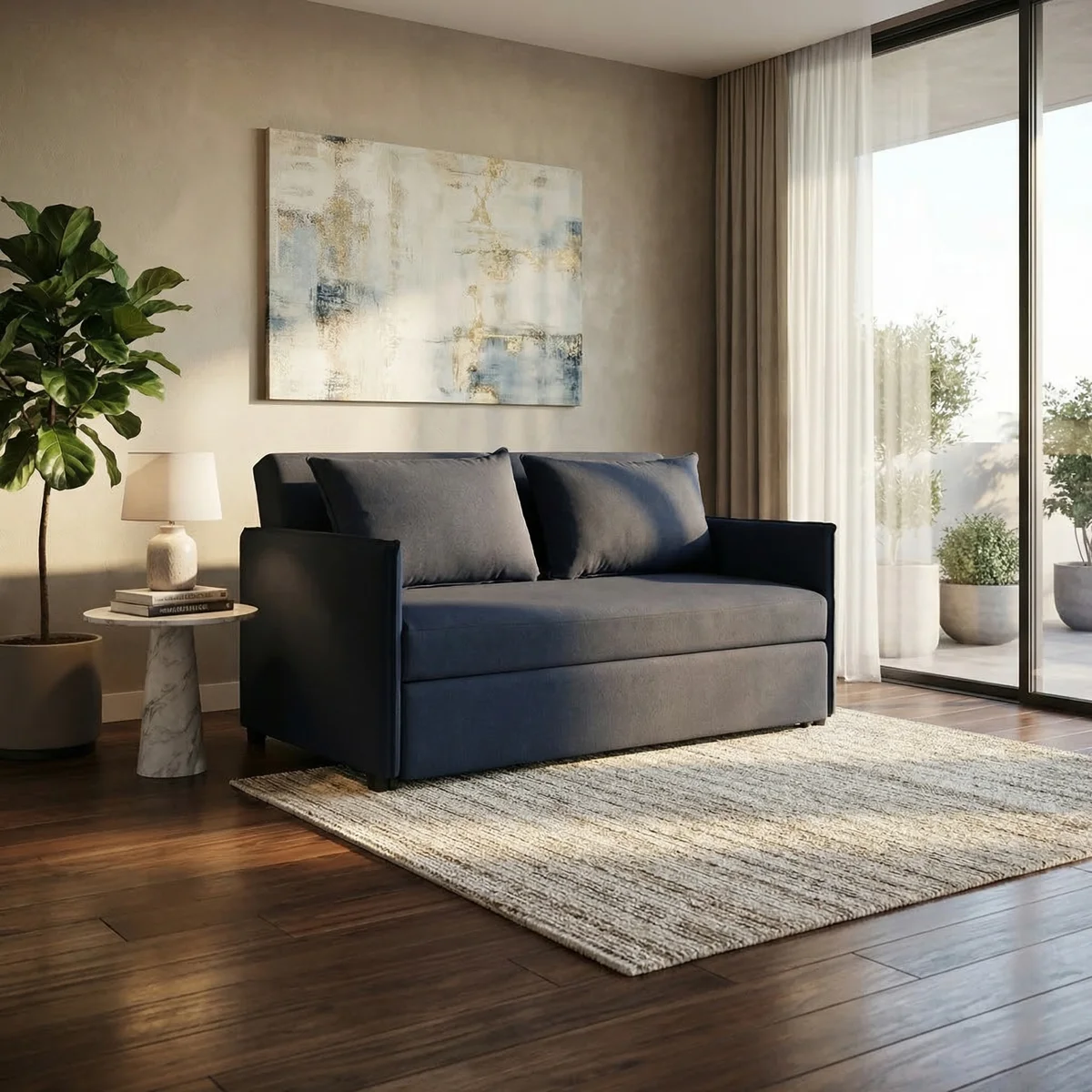 28956-Sofá-Cama-Queen-Personalizable-Pisa-Marine-ambientada-03 Sofa Cama Queen Personalizable Pisa Marine - foto ambientada