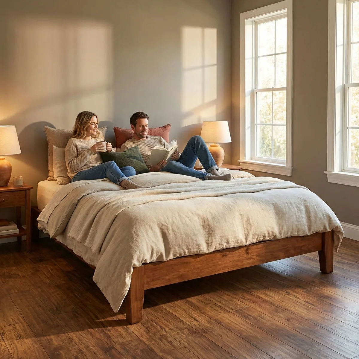 31055-Base-Matrimonial-Pinus-Personalizable-ambientadauso-04 Base Matrimonial Pinus Personalizable - ambientada en uso