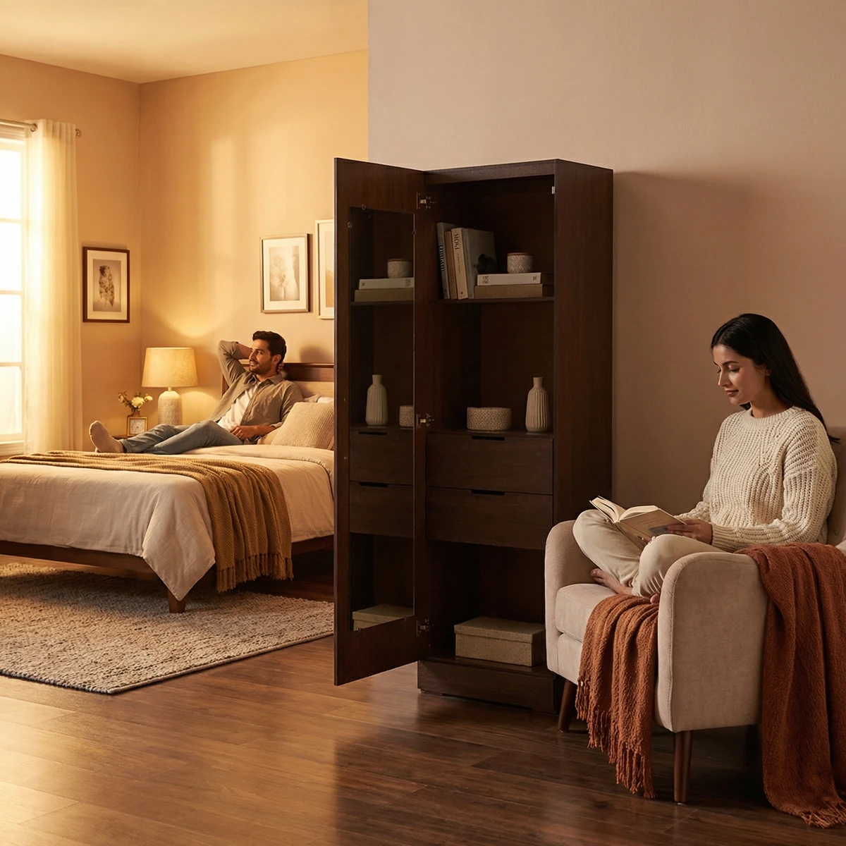 4360-Espejo-de-Piso-Paola-en-Nogal-ambientadauso-05 Espejo de Piso Paola en Nogal - ambientada en uso 2