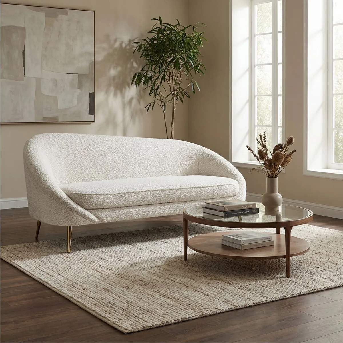 62590-Sofá-Pixie-Beige-ambientada-01 Sofa Pixie Beige - foto ambientada