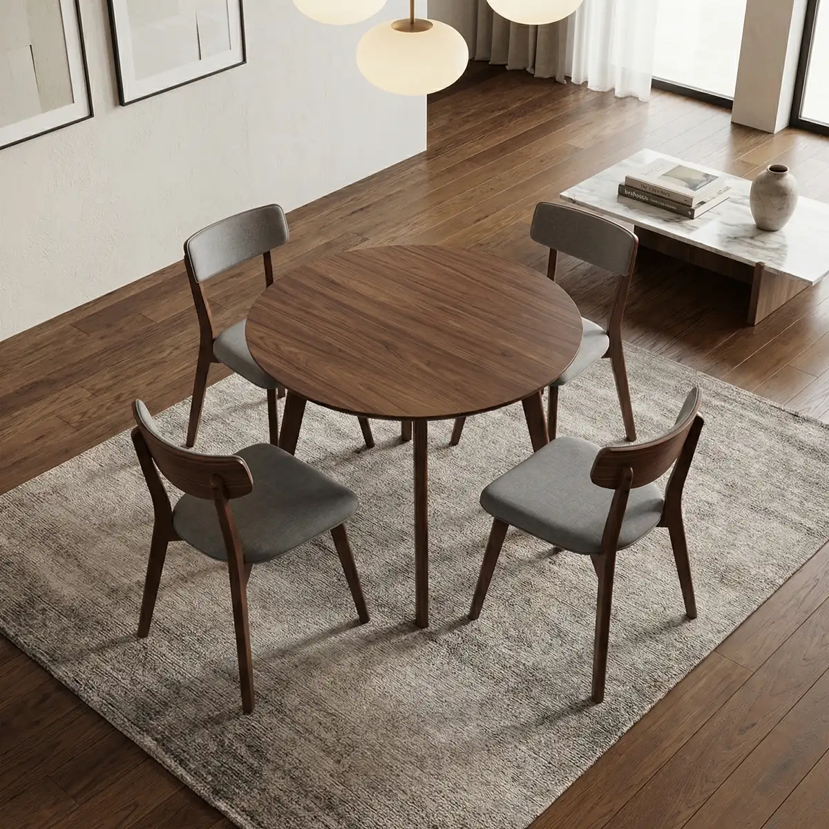 62877-Comedor-Lulu-Nogal-P4-ambientada-01 Comedor Lulu Nogal P/4 - foto ambientada