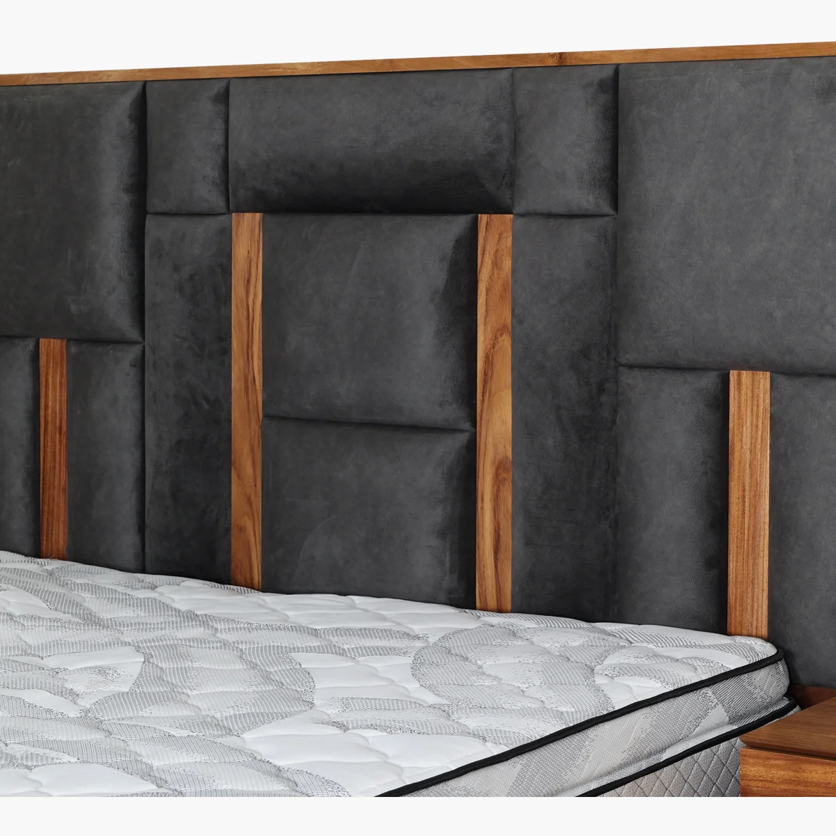 Recámara King Size Malta Grafito Parota_11