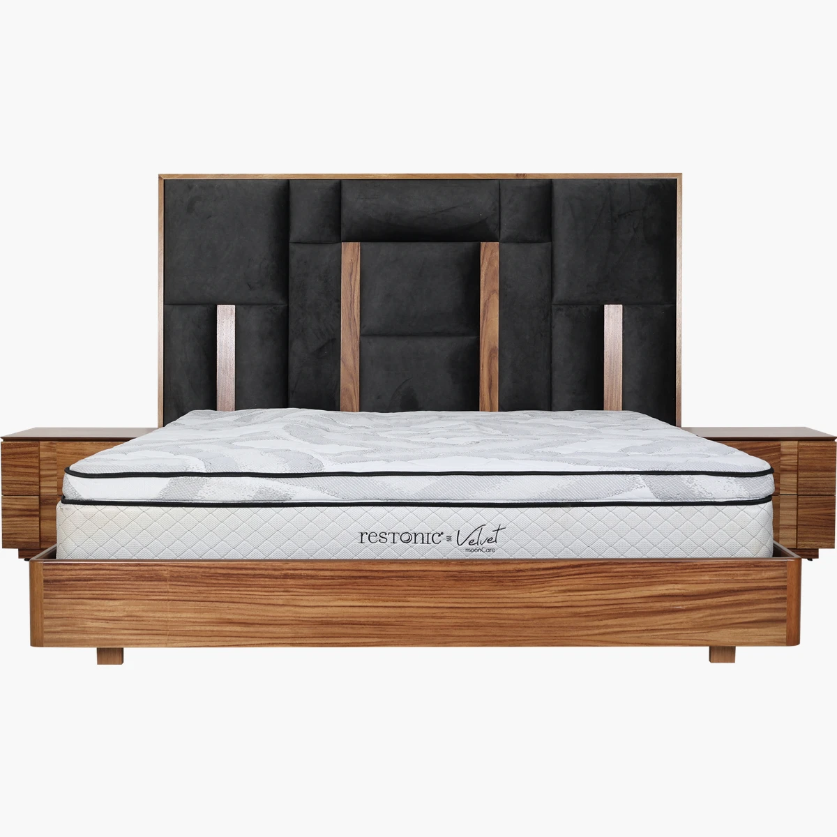 Recámara King Size Malta Grafito Parota_9