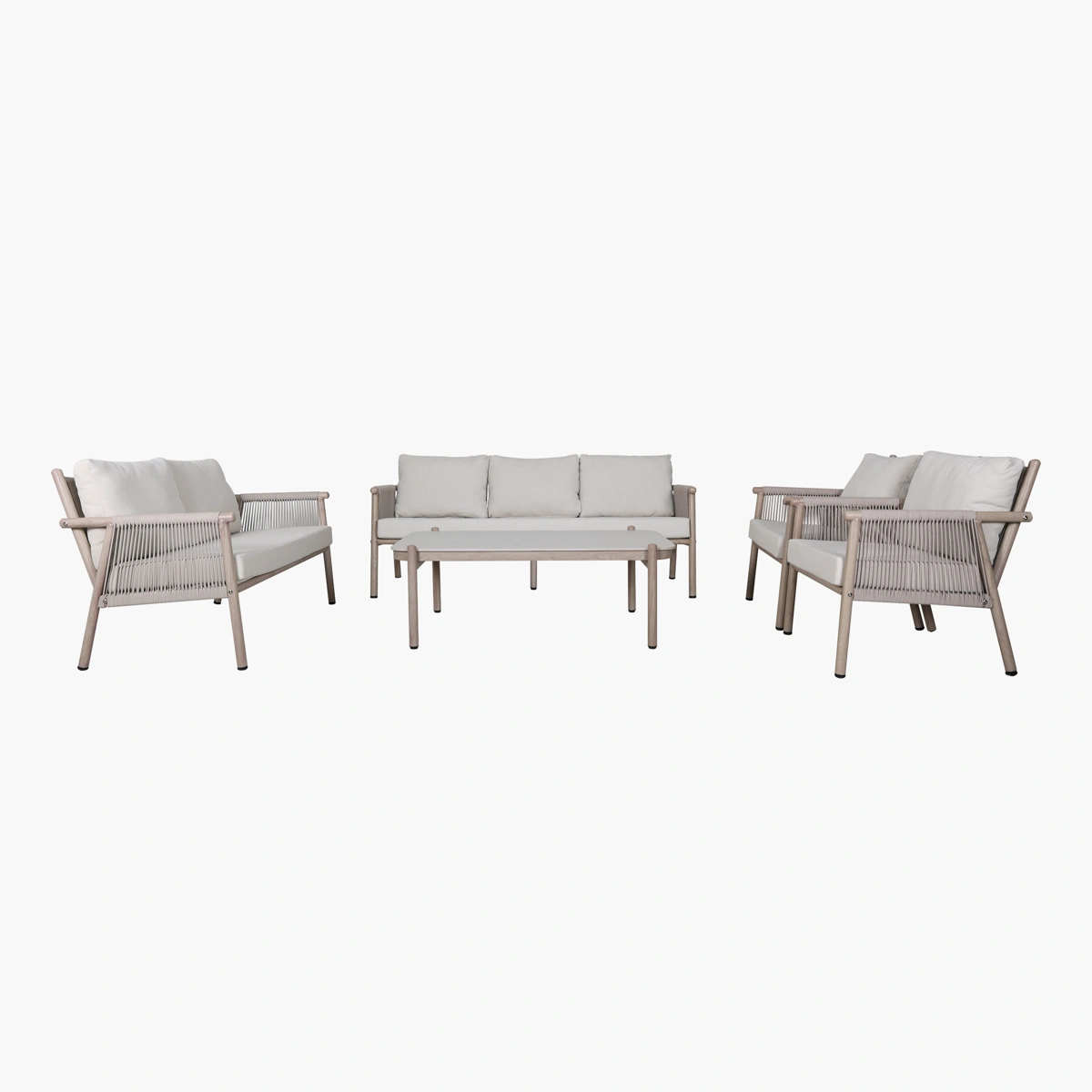 Sala Merida 5pz_1 Sala Merida XL 5pz - Acero, Espuma, Cuerda y Tela para exteriores, Piedra Sintética