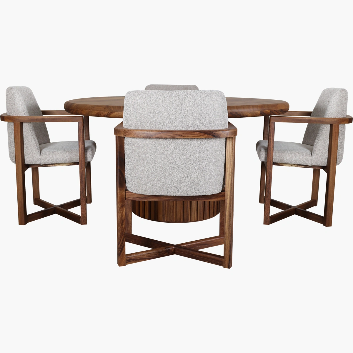 Mesa de comedor Bacalar para 5 personas en parota_27 Comedor Bacalar Dante Parota 150cm - vista adicional 1