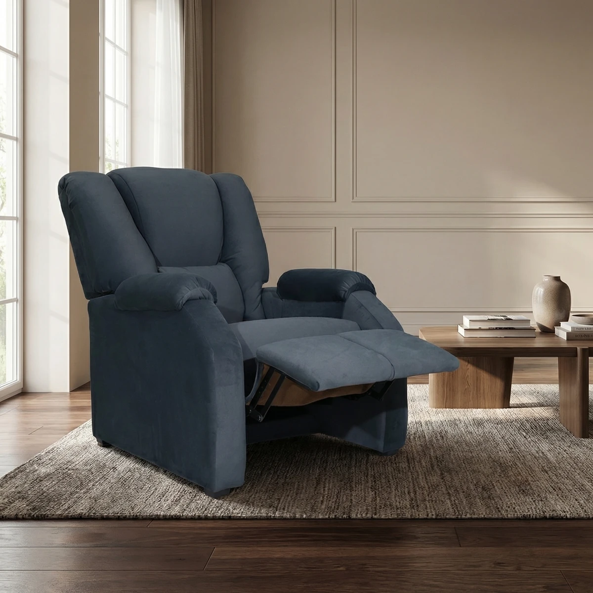 52235-Sillón-Reclinable-Karen-Personalizable-Gris-ambientada-01 Sillon Reclinable Karen Personalizable Gris - foto ambientada