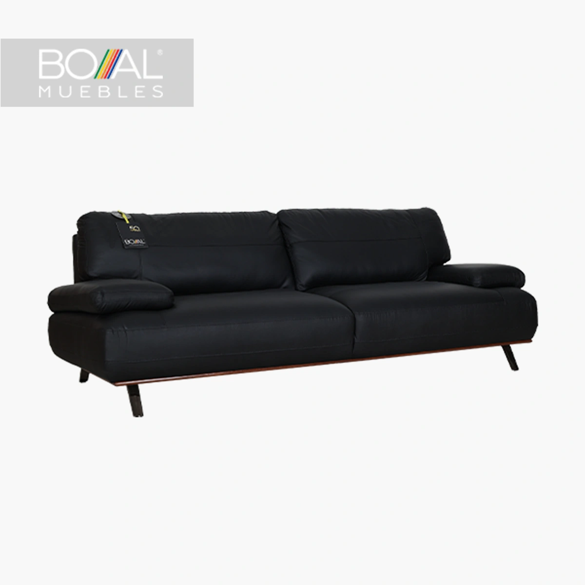 Sala-Moderna-Piel-Negra-Boal-Scola_14.webp Sofá Scola Boal Piel - Madera de pino, espuma 24kg/m³, resortes zig-zag cal