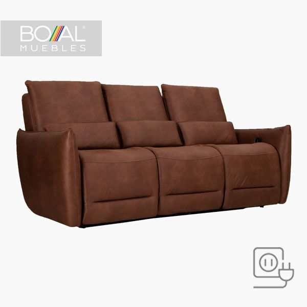 Sofa-Reclinable-Electrico-Bennett-Boal.jpg Sofá Reclinable Eléctrico Bennett Boal - Pino, Mecanismo Reclinable eléctrico y Tapiz Captiva