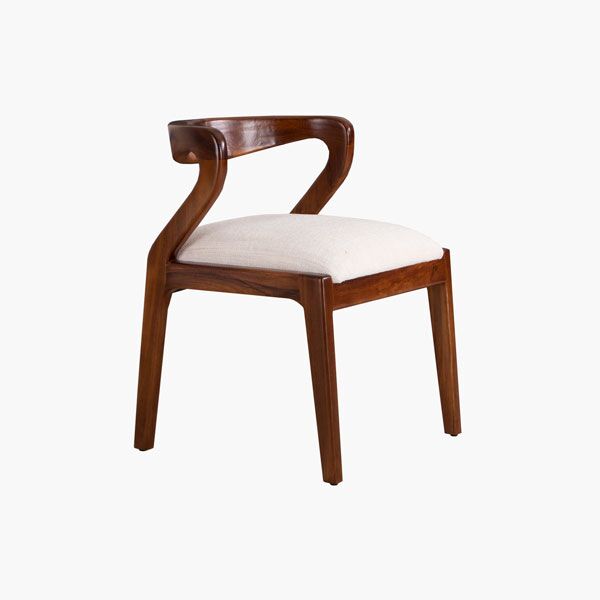 Silla Garza Beige Parota