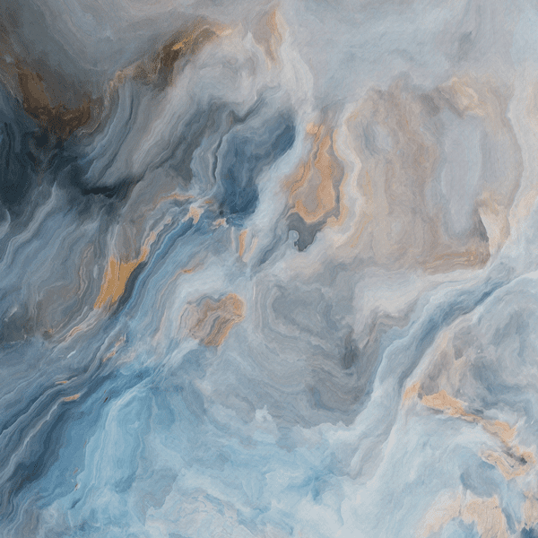 Marmol Azul close Canvas Cuadro Mármol - acercamiento