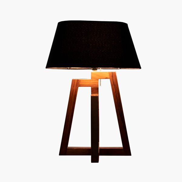 Lámpara Cisne en parota