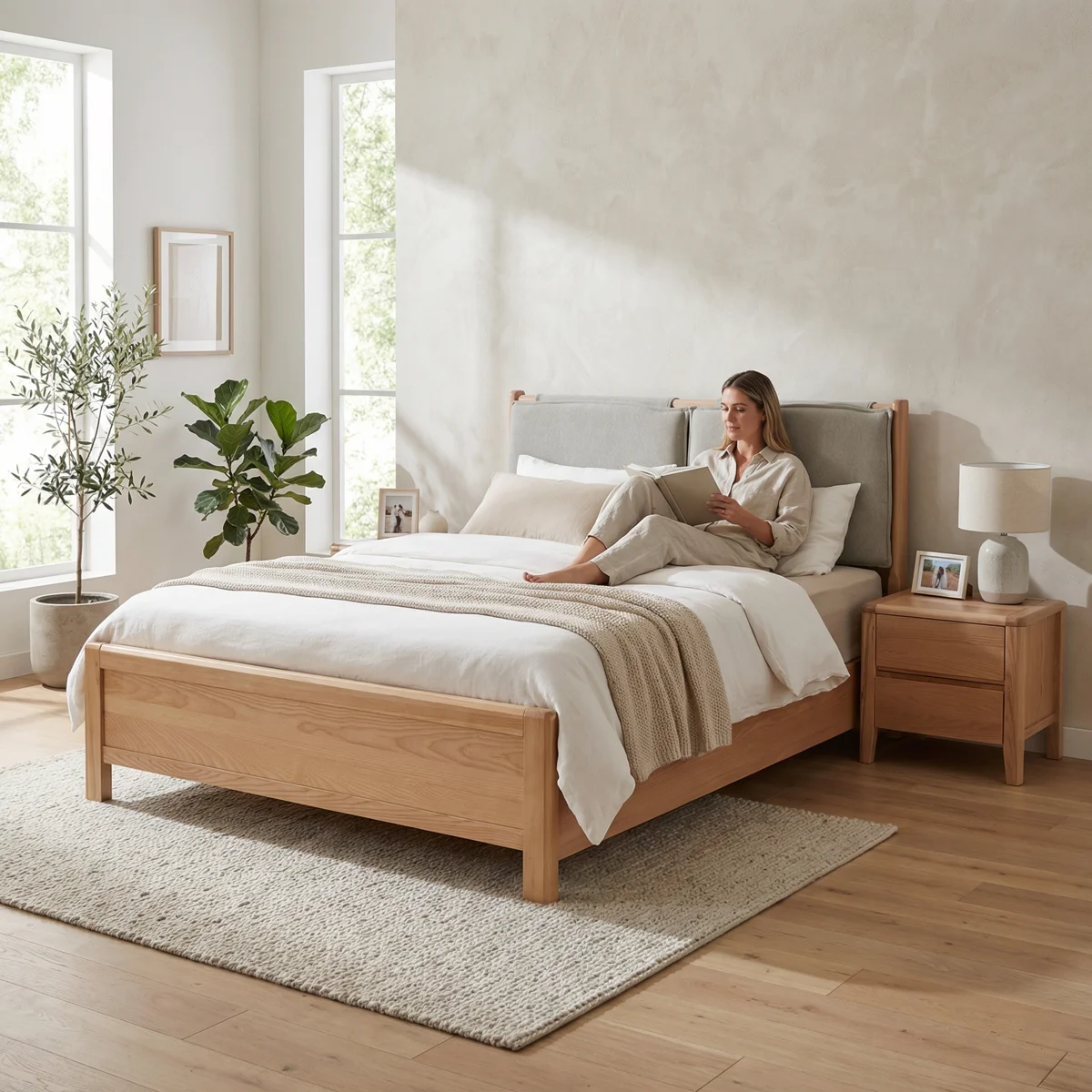 Cama Tulum Queen Size Roble_9 Cama Tulum Queen Size Roble