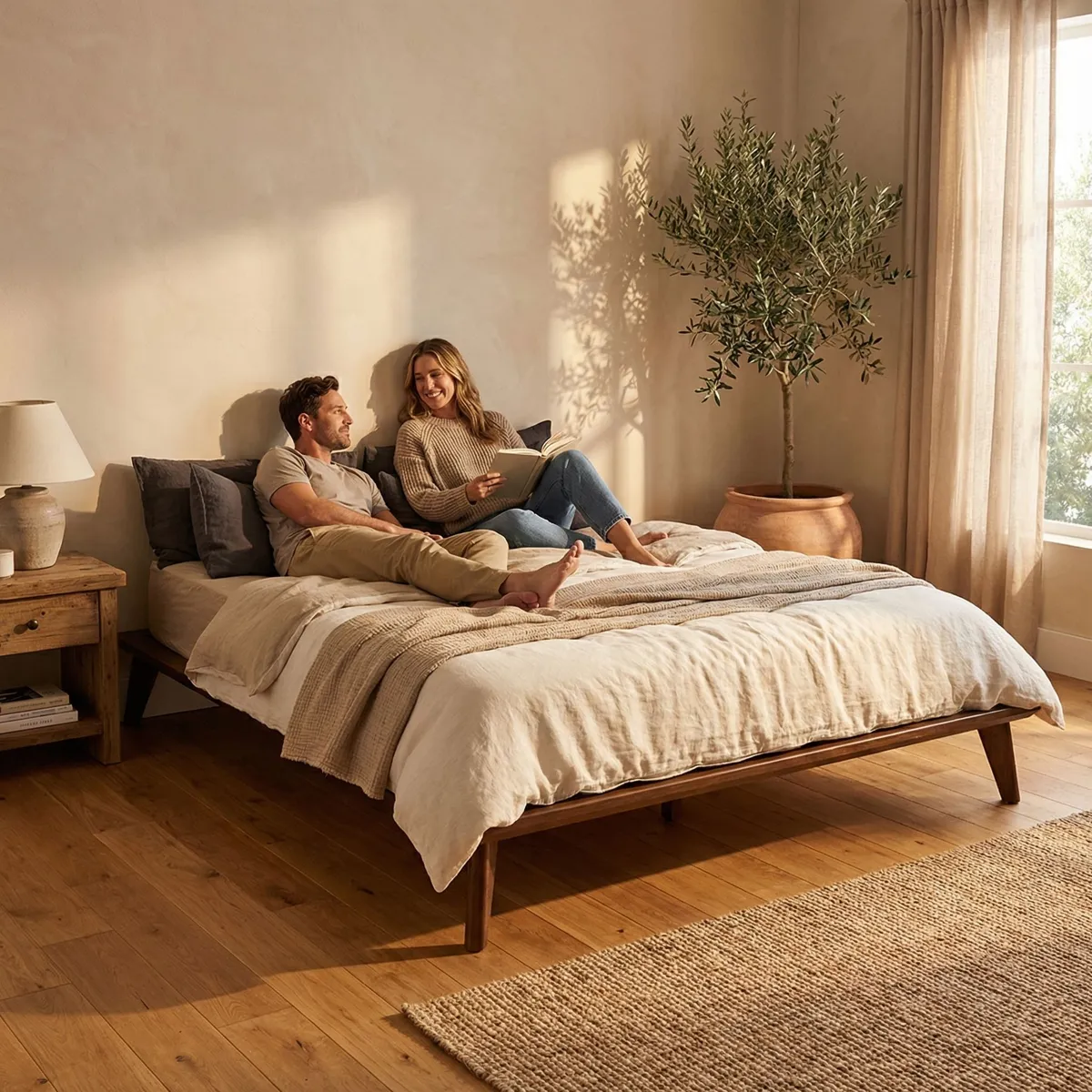 15318-Base-Queen-Size-Hermes-Tabaco-ambientadauso-05 Base Queen Size Hermes Tabaco - ambientada en uso