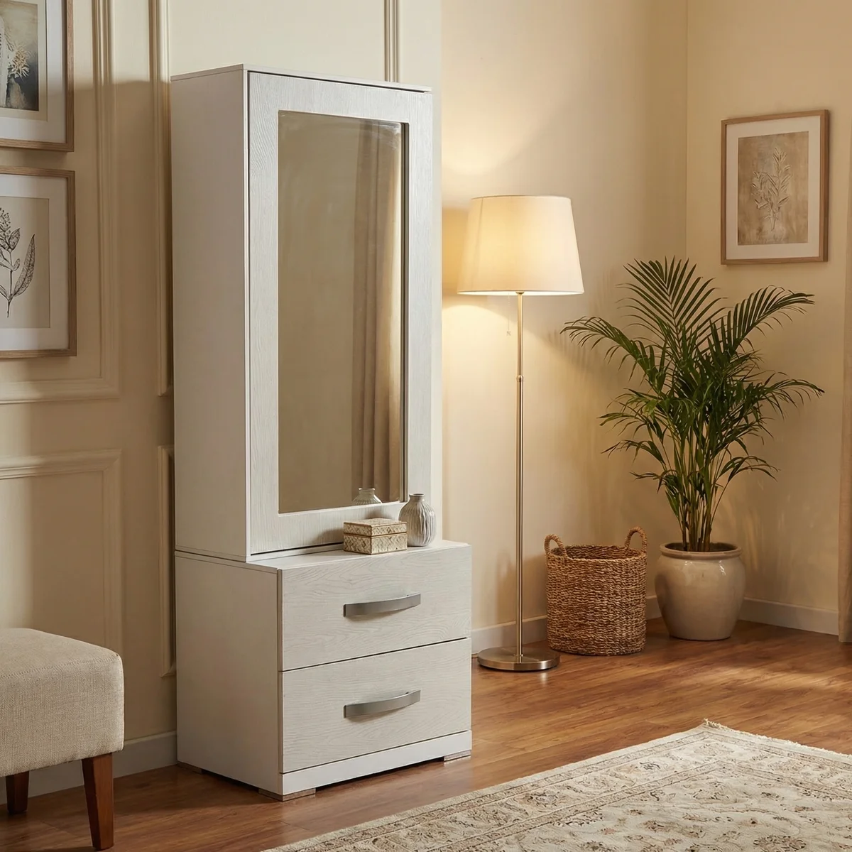 7524-Espejo-de-piso-Carmin-Blanco-ambientada-02 Espejo de piso Carmin Blanco - foto ambientada