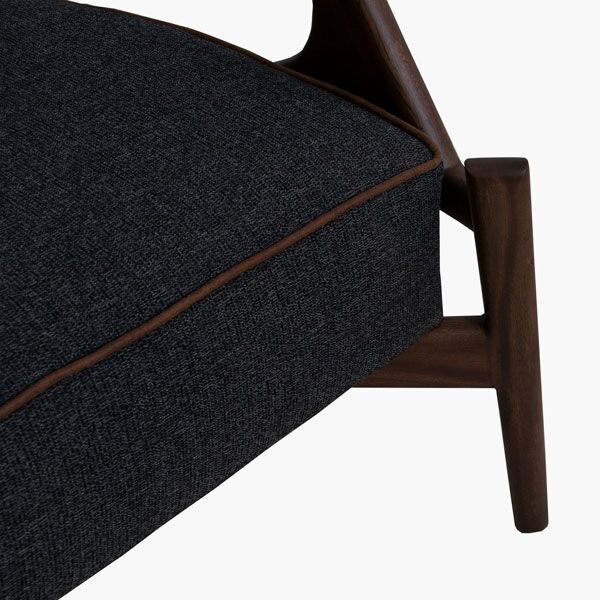 Sillón Ocasional Moderno Suvi Charcoal Detalle