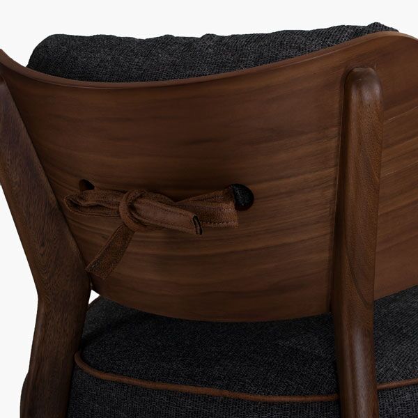 Sillón Ocasional Moderno Suvi Charcoal Detalle