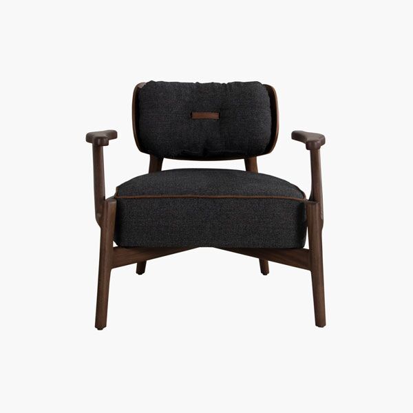 Sillón Ocasional Moderno Suvi Charcoal Suvi negro f