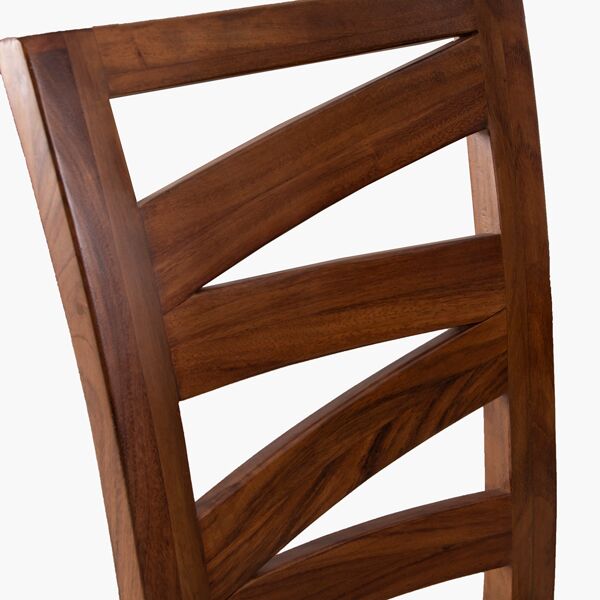 Silla Malasia Parota 2 - detalle