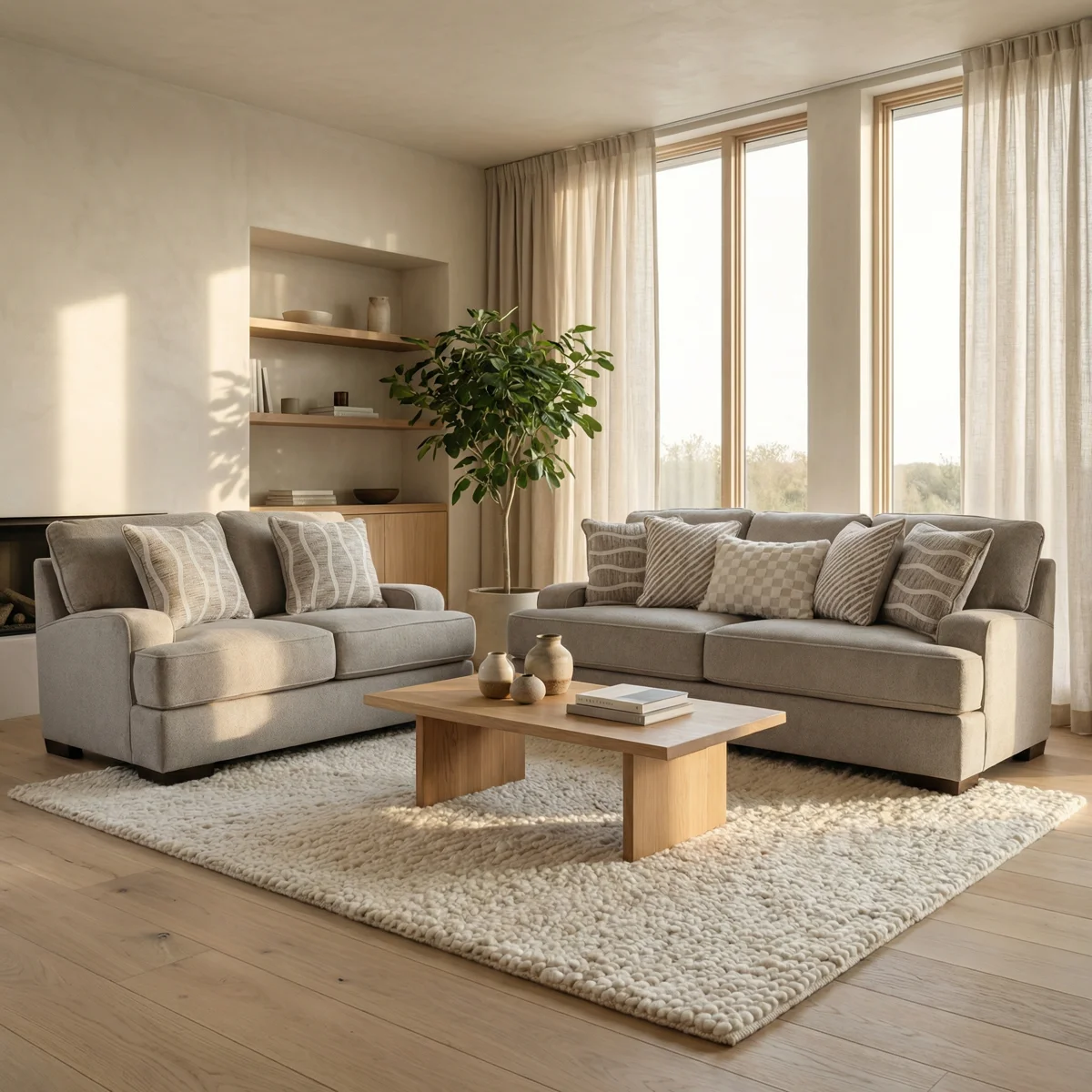 Sofá High Profile Ashley Gris_13 Sala 3-2 High Profile Ashley - vista adicional 1