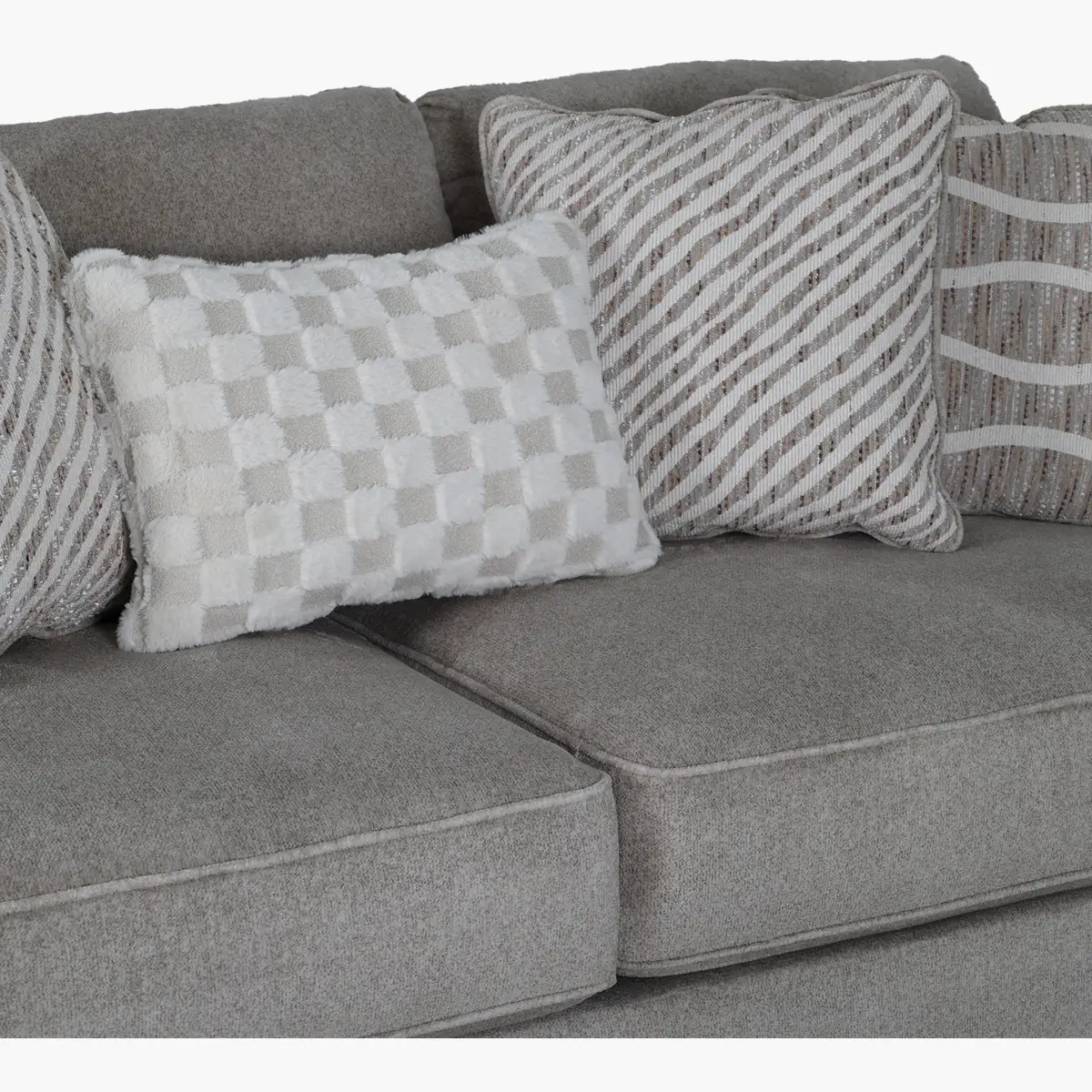 Sofá High Profile Ashley Gris_4 Sala 3-2 High Profile Ashley - vista adicional 10