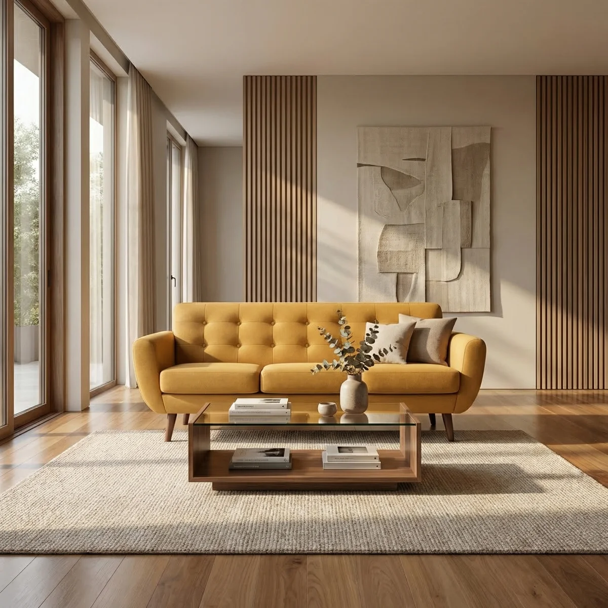 28826-Sofá-Monroe-Personalizable-Mostaza-ambientada-01 Sofa Monroe Personalizable Mostaza - foto ambientada