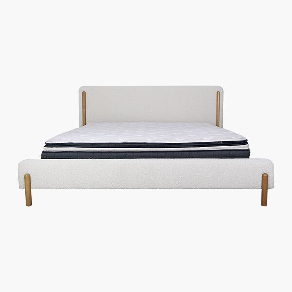 Kirei KS Cabecera Cama Kirei King Size - Tela, Madera y Herrería