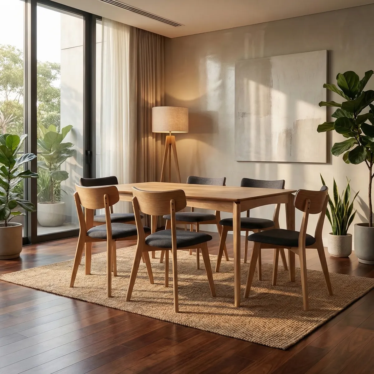 62878-Comedor-Jesse-Poppy-Roble-P6-ambientada-02 Comedor Jesse Poppy Roble P/6 - foto ambientada
