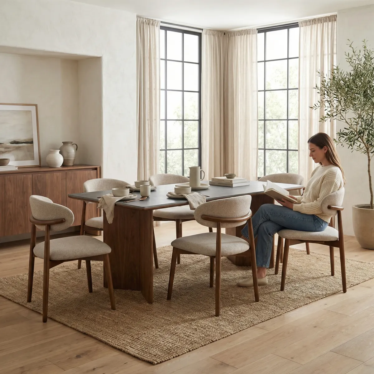 Comedor Trento Nogal_1 Comedor Trento Nogal