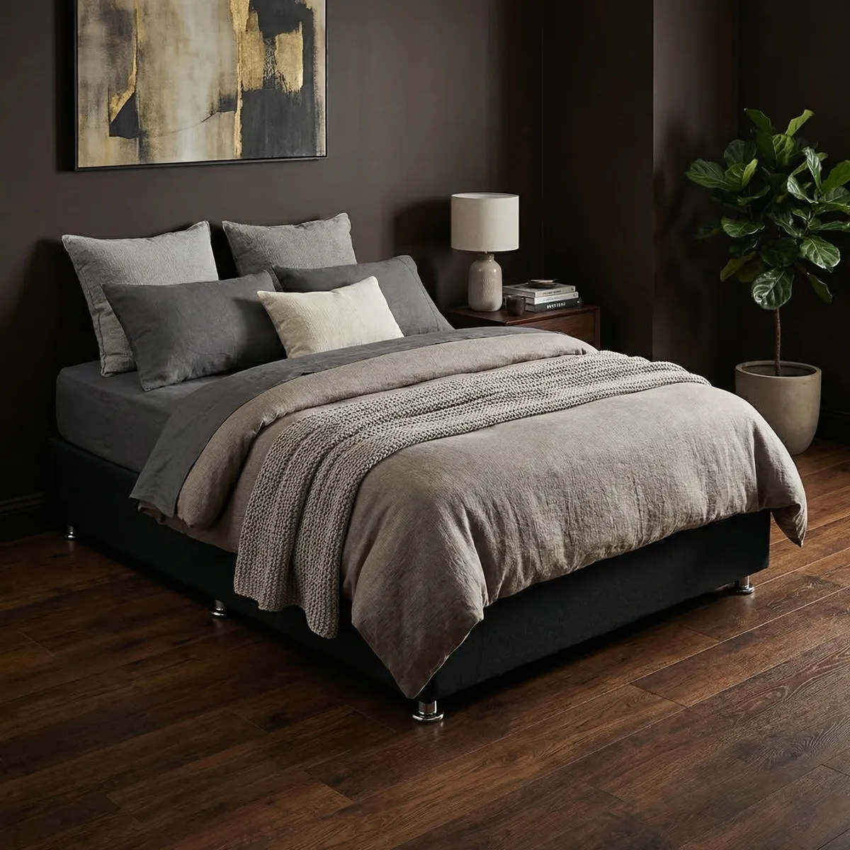 31549-Base-Individual-Verona-Tapizada-en-Negro-ambientada-03 Base Individual Verona Tapizada en Negro - foto ambientada