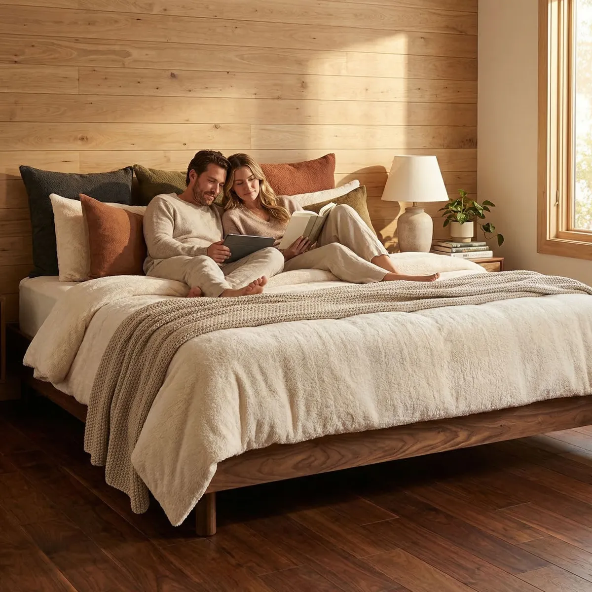 52143-Base-Queen-Size-Oscar-Nogal-ambientadauso-05 Base Queen Size Oscar Nogal - ambientada en uso