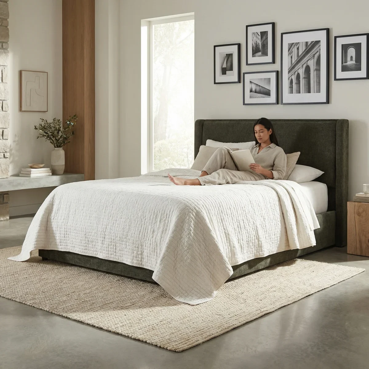 Cama Ubrban Verde Queen Size Baul_13