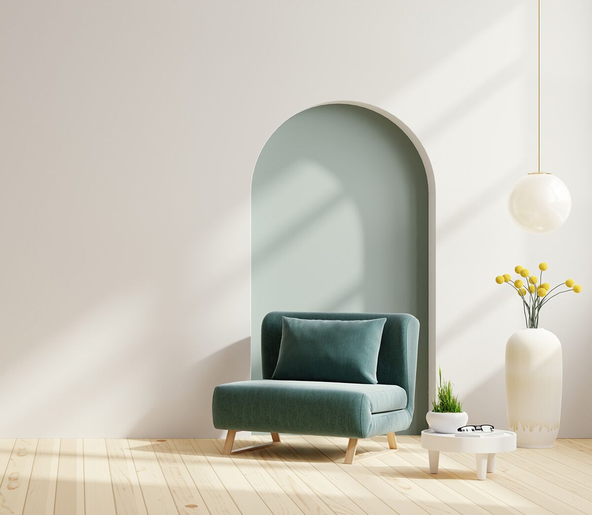 figuras y muebles organicos en interiorismo