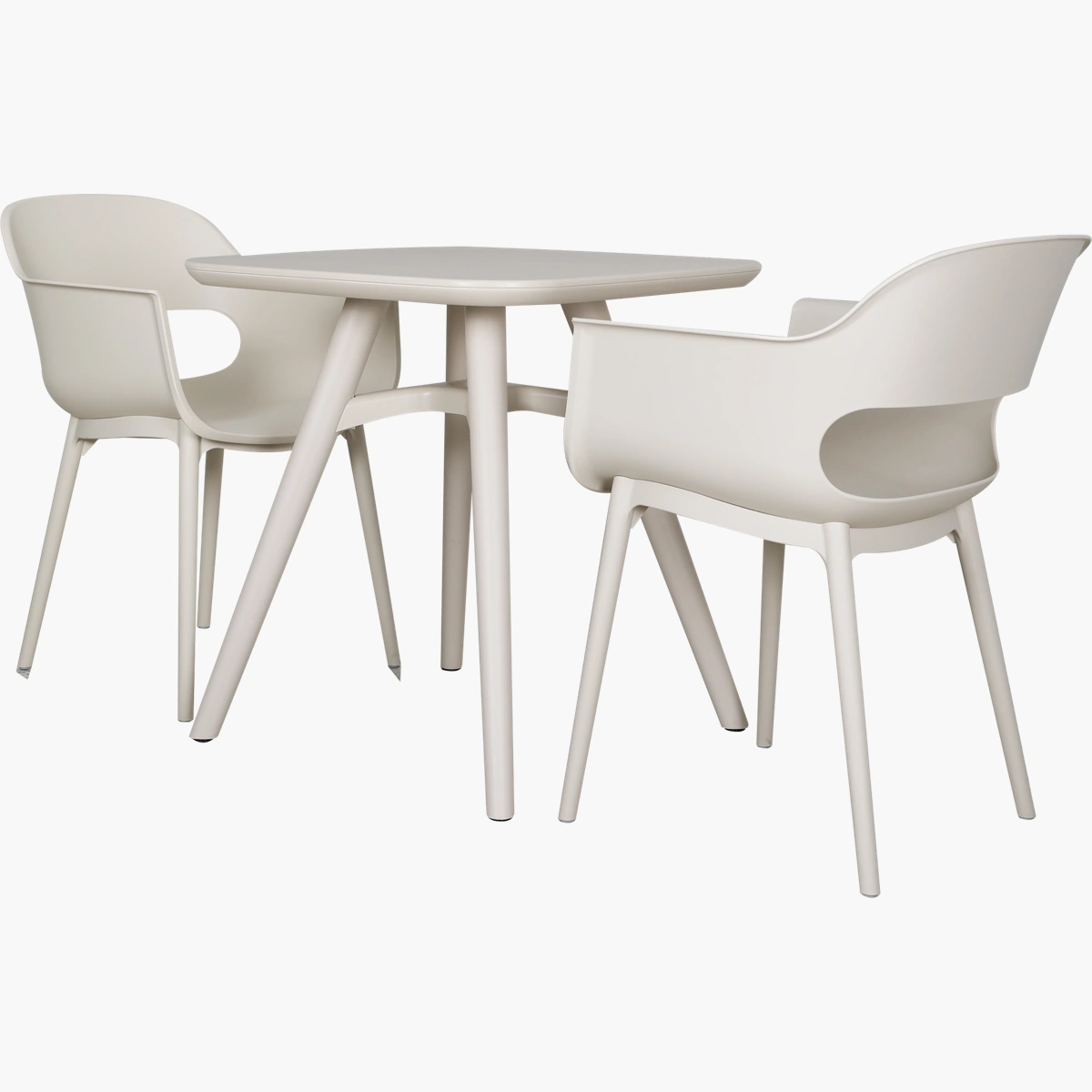 Aura comedor para 2 Sillas_7 Comedor Aura Cuadrado - Plástico