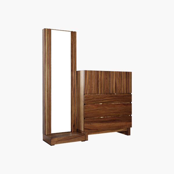 Alvize Espejo y Chifonier 45 Chifonier y Espejo Alvize Parota - Chapa de Parota, Herrería y Correderas de Extensión