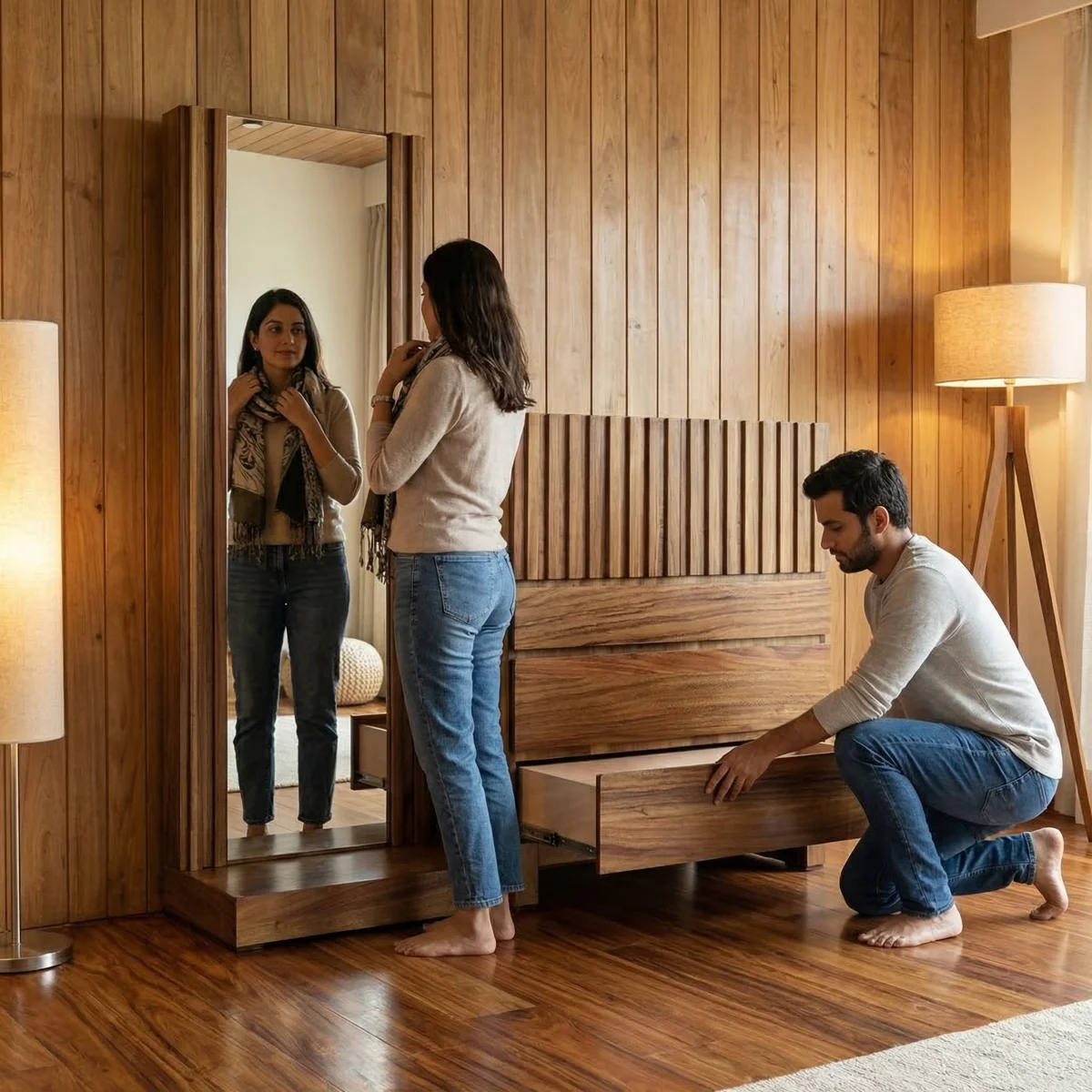 97119-Chifonier-y-Espejo-Alvize-Parota-ambientadauso-05 Chifonier y Espejo Alvize Parota - ambientada en uso