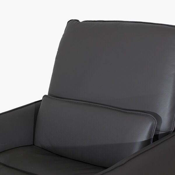 Bennett Gris Detalle 2 Sillón Reclinable Eléctrico Bennett Boal en Piel - detalle 2