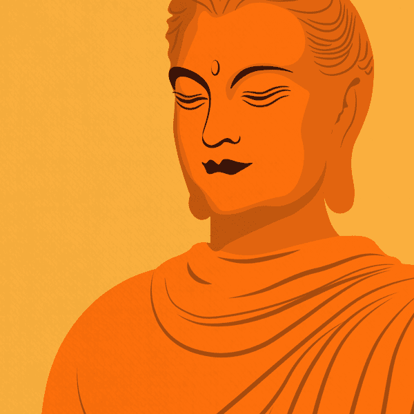 Guru-Purnima-Amarillo-close Canvas Cuadro Guru Purnima - acercamiento