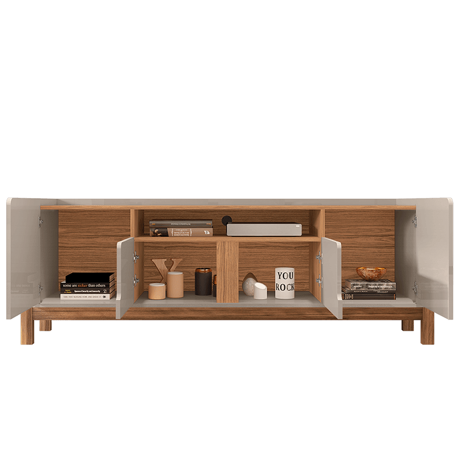 011081344 LIZZ 1,90m TV STAND 60 - OFF WHITE HIGH GLOSSCEDAR (3)