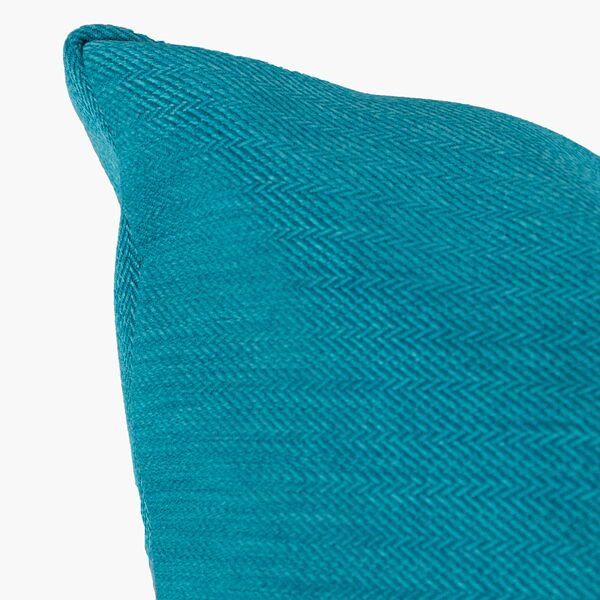 Cojín Liz en Chevron Turquesa