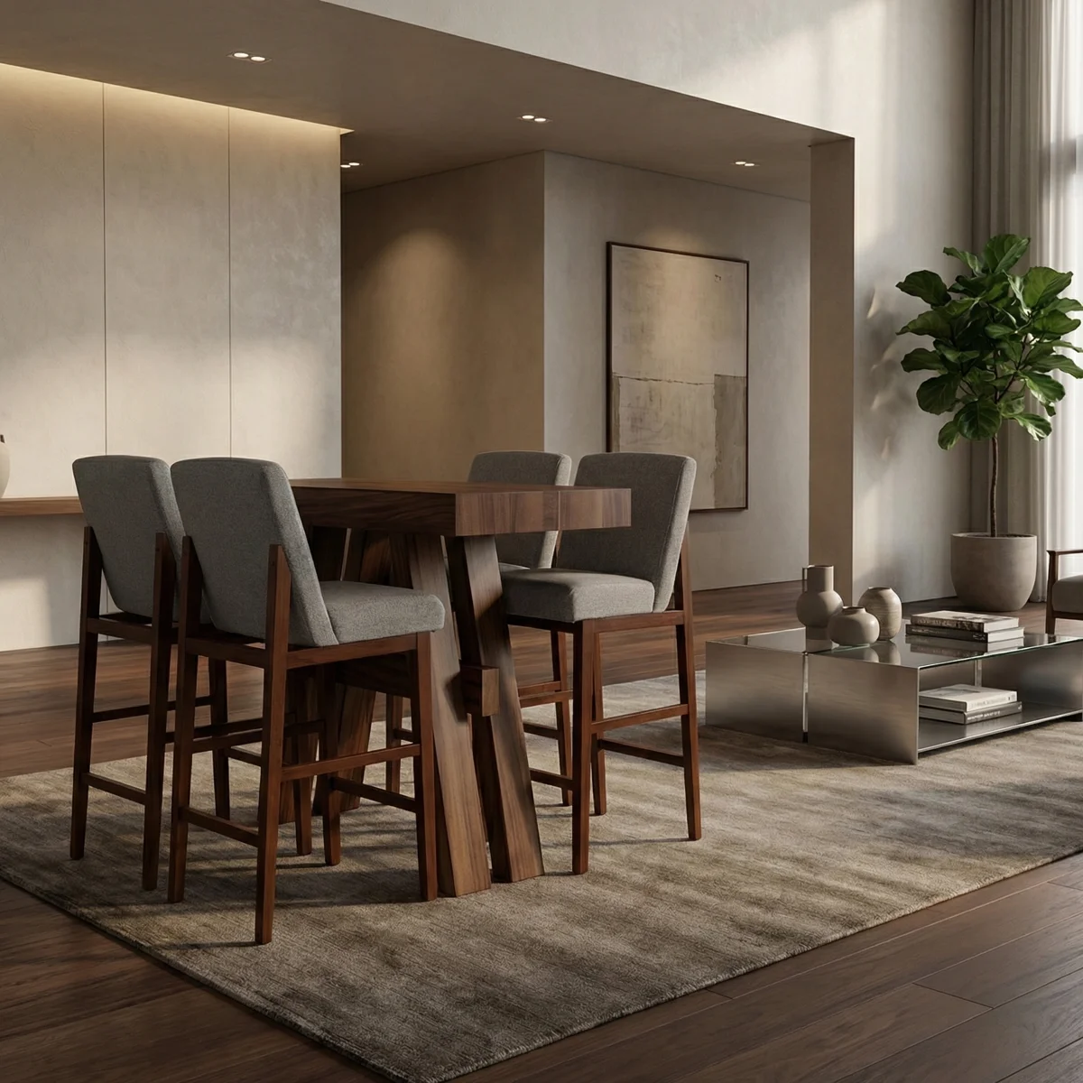 28329-Comedor-Alto-Zafiro-Parota-Inglaterra-Silver-ambientada-01 Comedor Alto Zafiro Parota Inglaterra Silver - foto ambientada