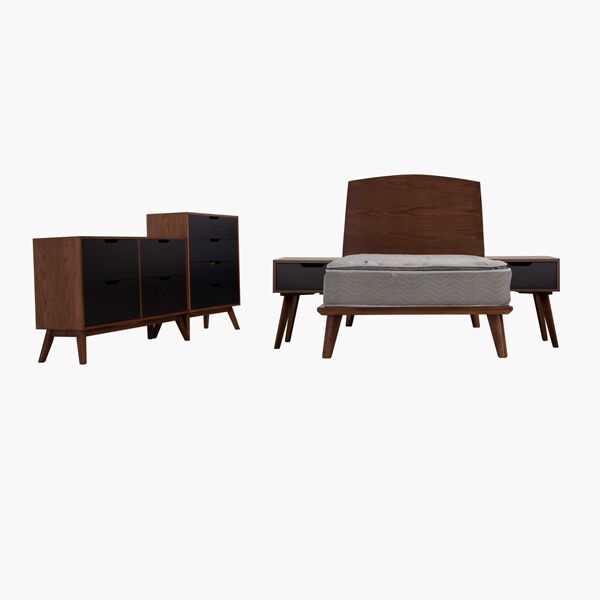 Recámara Individual Hermes Andes con Cajón Tabaco Recámara Individual Hermes Andes Tabaco - vista adicional 1