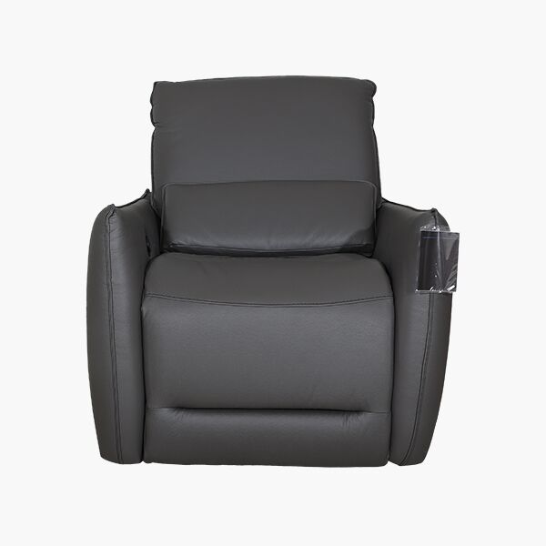 Bennett Gris F Sillón Reclinable Eléctrico Bennett Boal en Piel - vista adicional 2