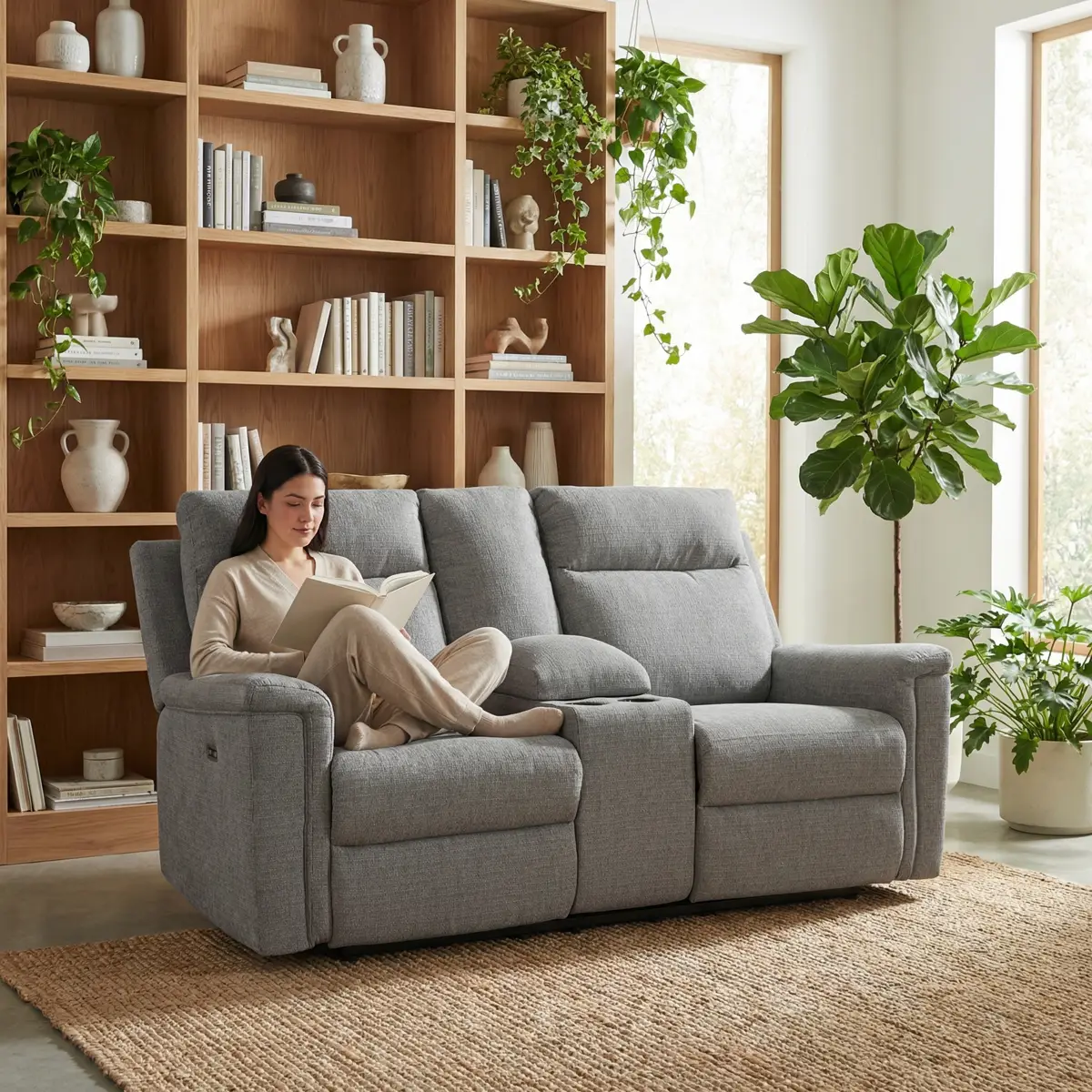 Love Seat Barnsana Ashley Electrico_18 Love Seat Reclinable Eléctrico Barnsana Ashely - vista adicional 2