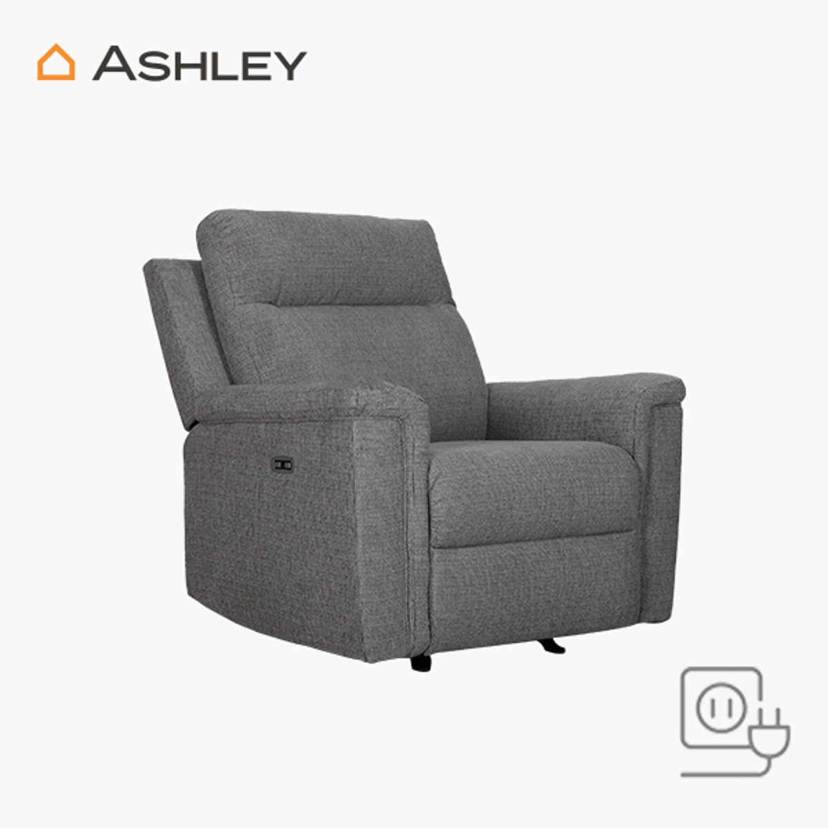 Sillón Barnsana Ashley Electrico_13 Sillón Reclinable Eléctrico Barnsana Ashely - Tapizado en poliéster (100%)
