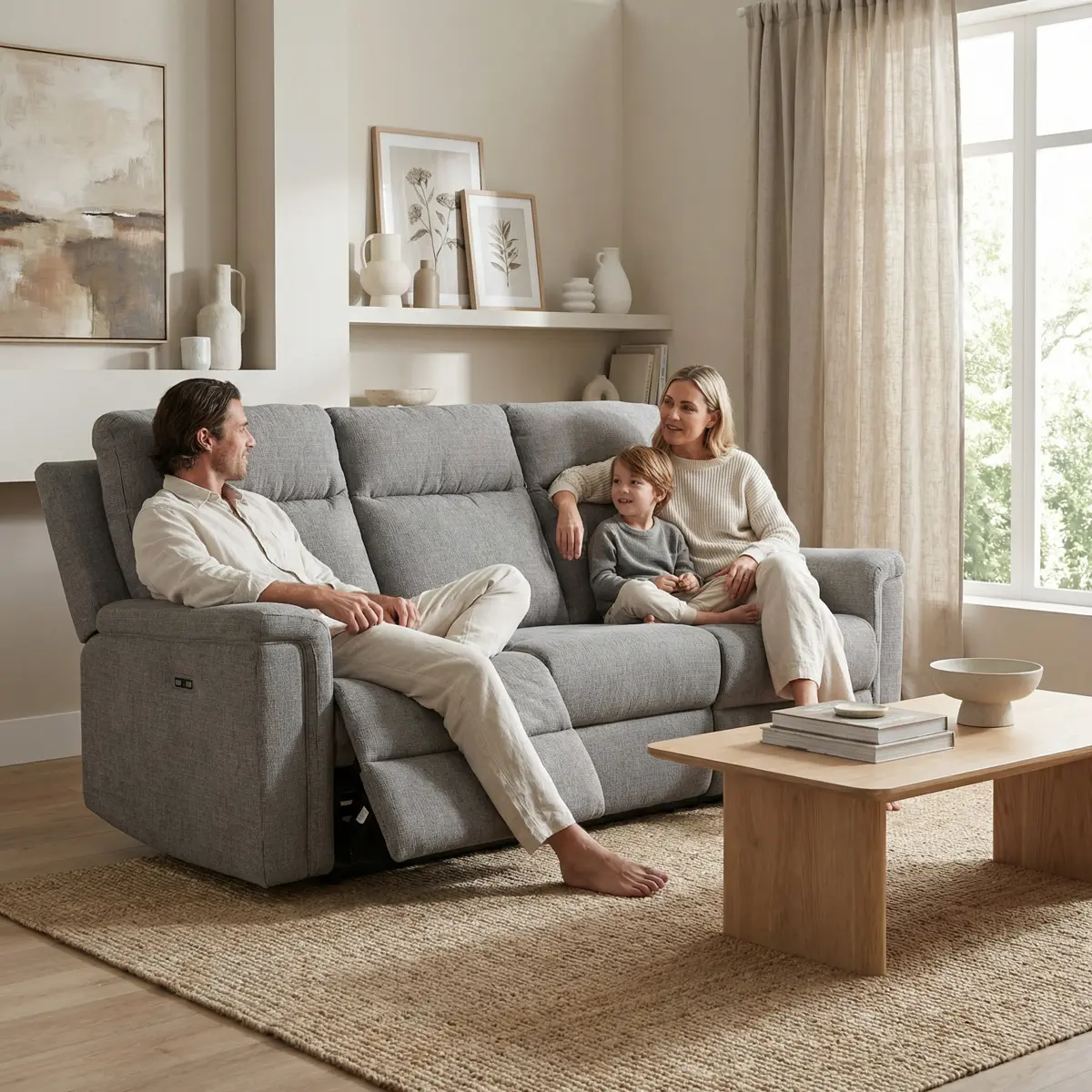 Sofá Barnsana Ashley Electrico_2 Sofá Reclinable Eléctrico Barnsana Ashely - vista adicional 2