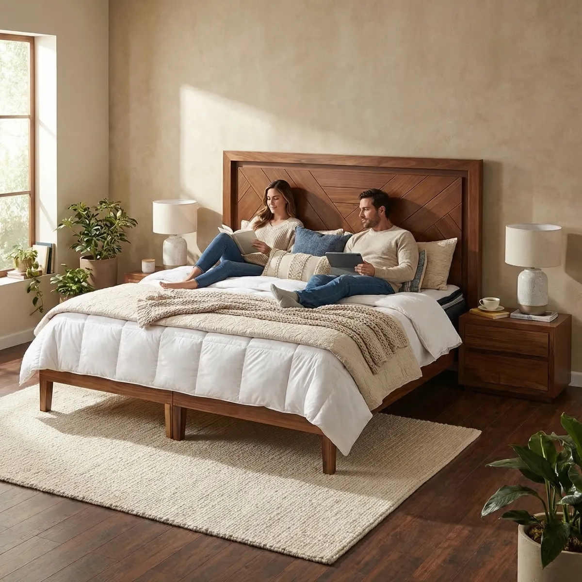 65743-Cabecera-King-Size-y-2-burós-Oris-ambientadauso-04 Cabecera King Size y 2 burós Oris - ambientada en uso