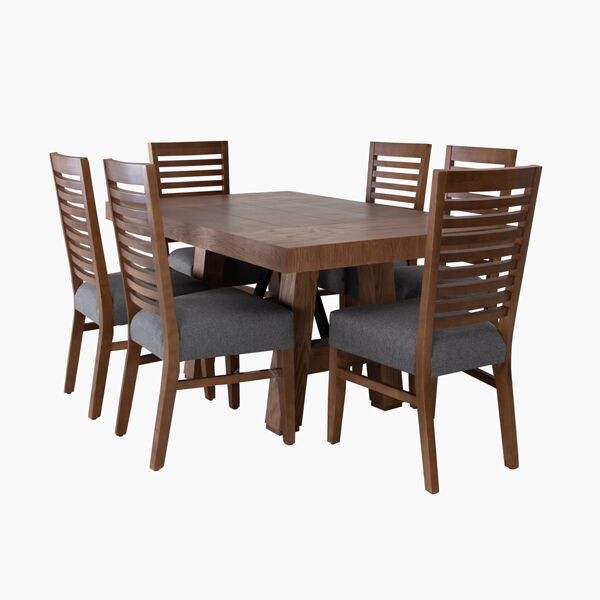 Comedor Bistrol Argentina Parota Comedor Bistrol Argentina - Mesa: Pino Nacional, Chapa de Encino y Refuerzos Metálicos